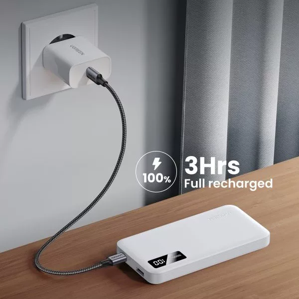 پاور بانک 20 وات یوگرین مدل PB311-35577 ظرفیت 10000میلی آمپر ساعت