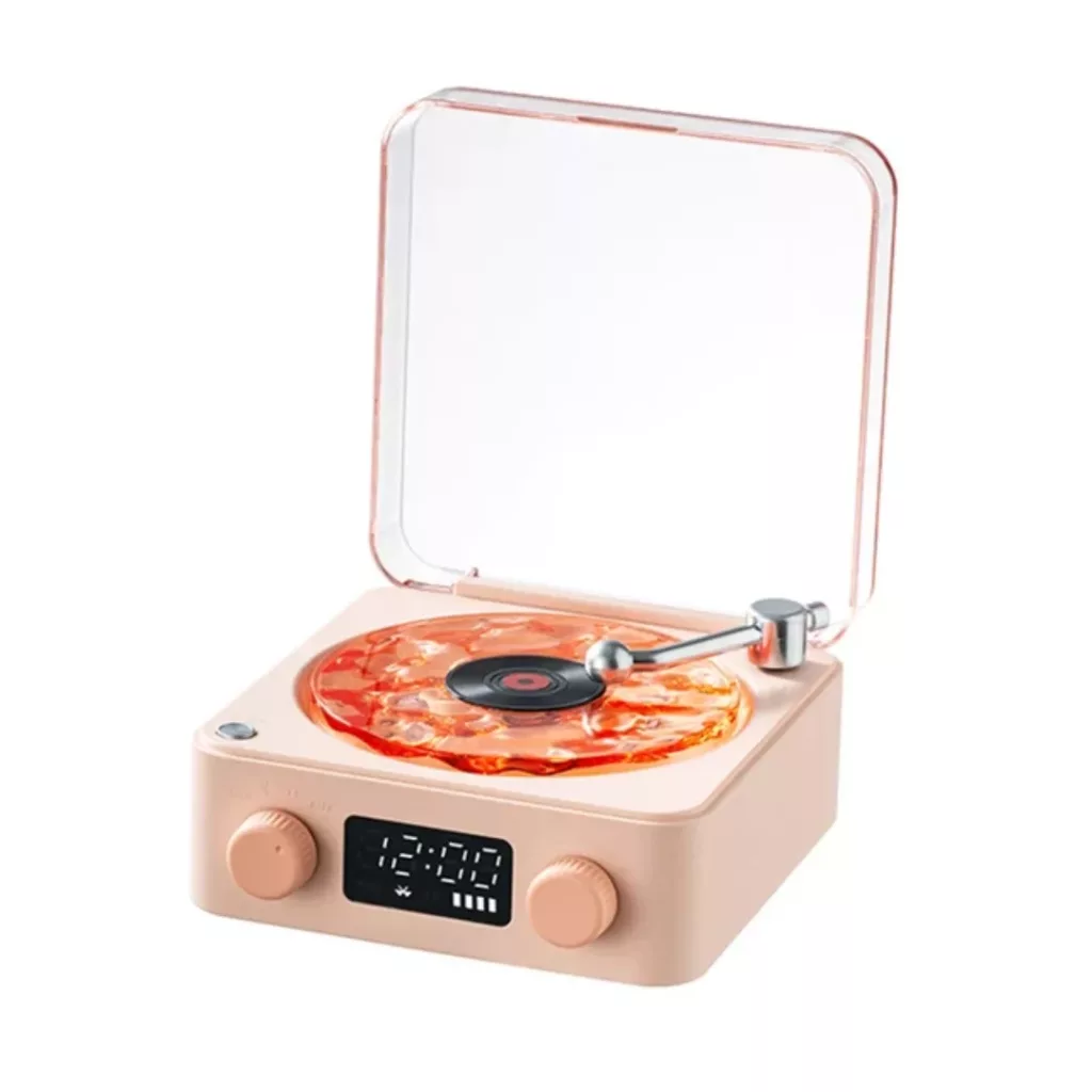 اسپیکر بلوتوثی قابل حمل طرح گرامافونی مدل waves