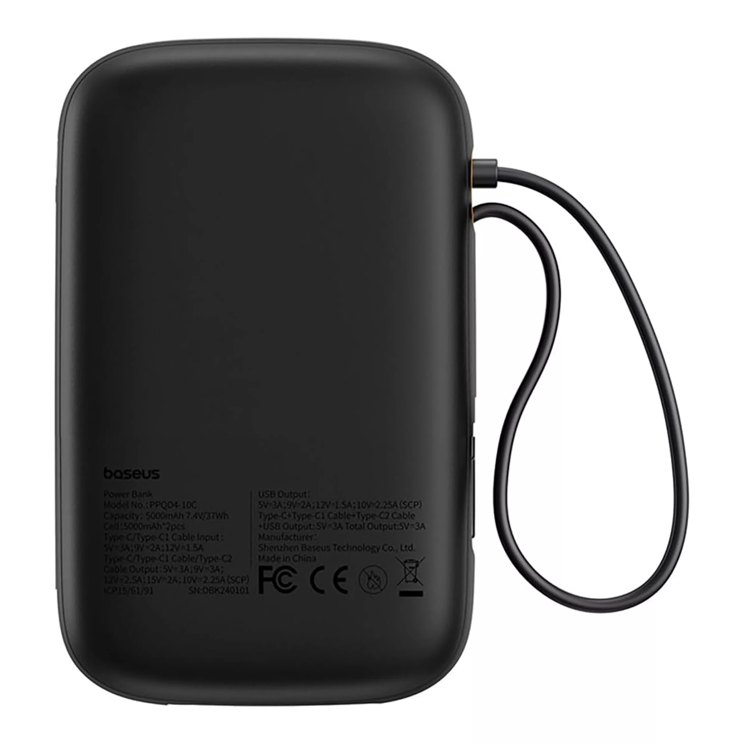 پاوربانک 30 وات بیسوس مدل QPow2 ظرفیت 20000 میلی آمپر ساعت