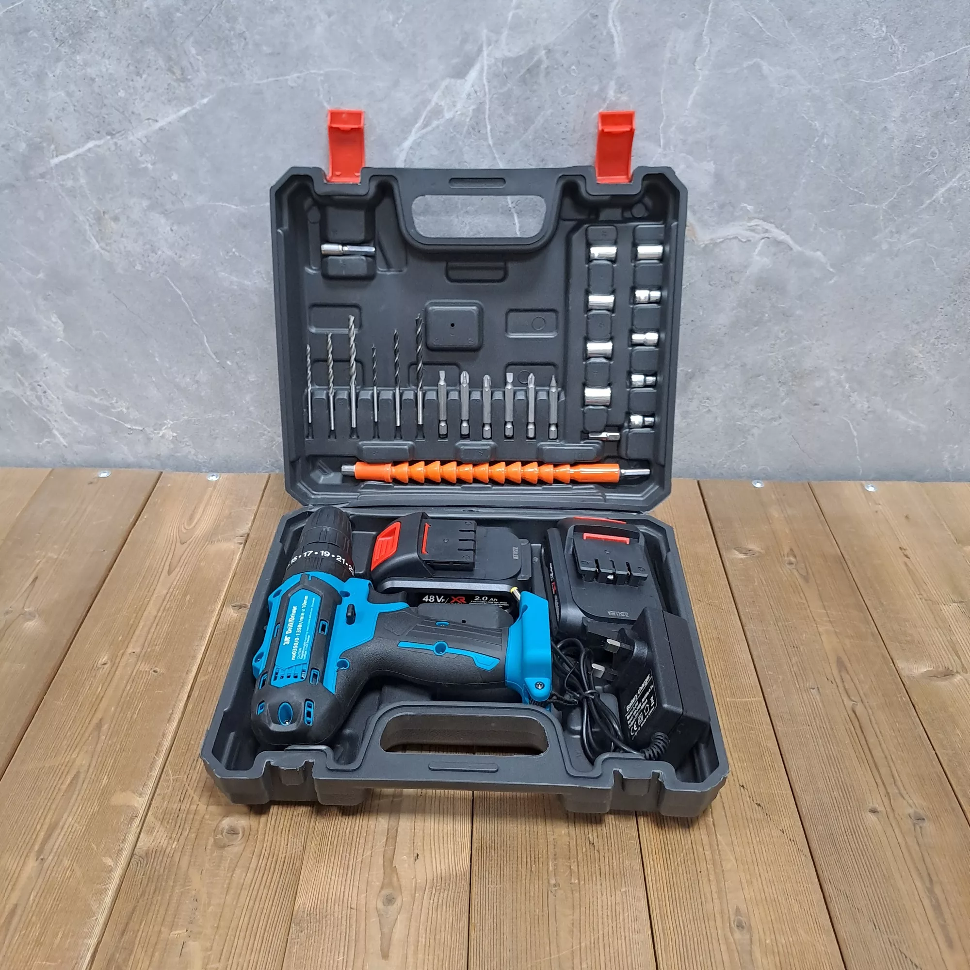 مجموعه 28 عددی دریل  شارژی چکشی صنعتی  مدل LIFE _STYLE