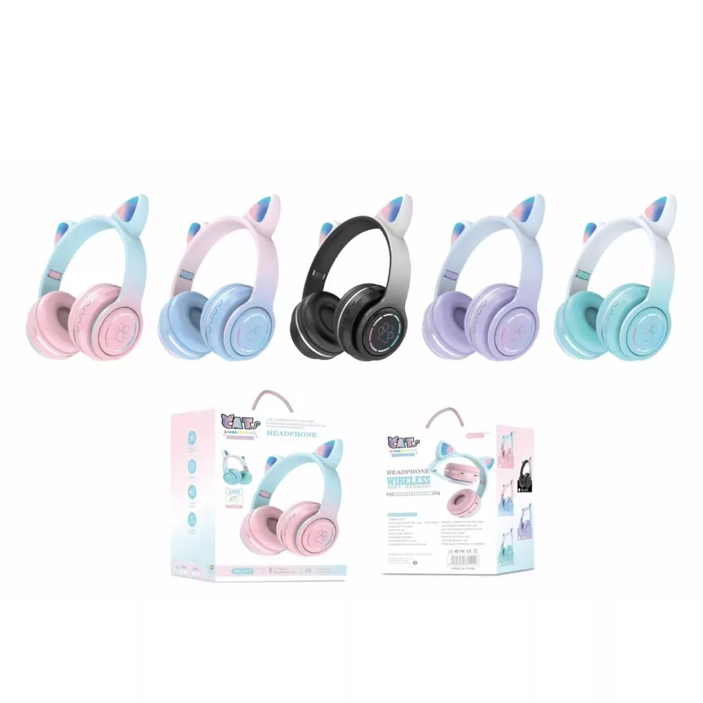 هدفون بی سیم طرح گربه ای مدل RKD97