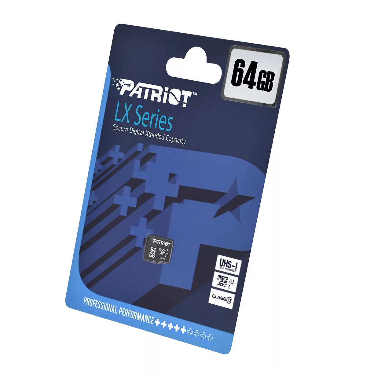 کارت حافظه microSDXC پتریوت مدل LX کلاس 10 استاندارد UHS-I U1سرعت 80MBps ظرفیت 64 گیگابایت
