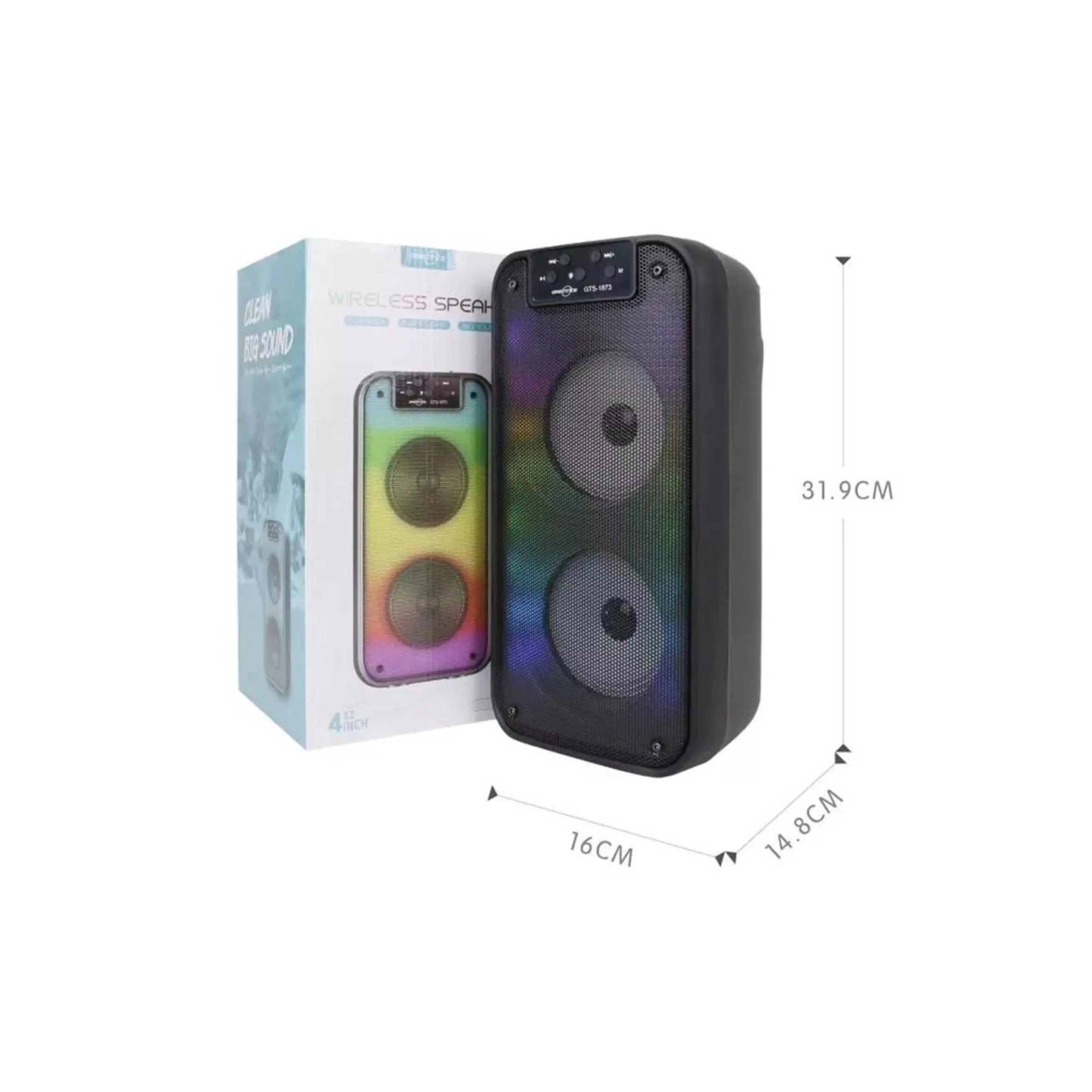 اسپیکر بلوتوثی قابل حمل مدل GTS-1873