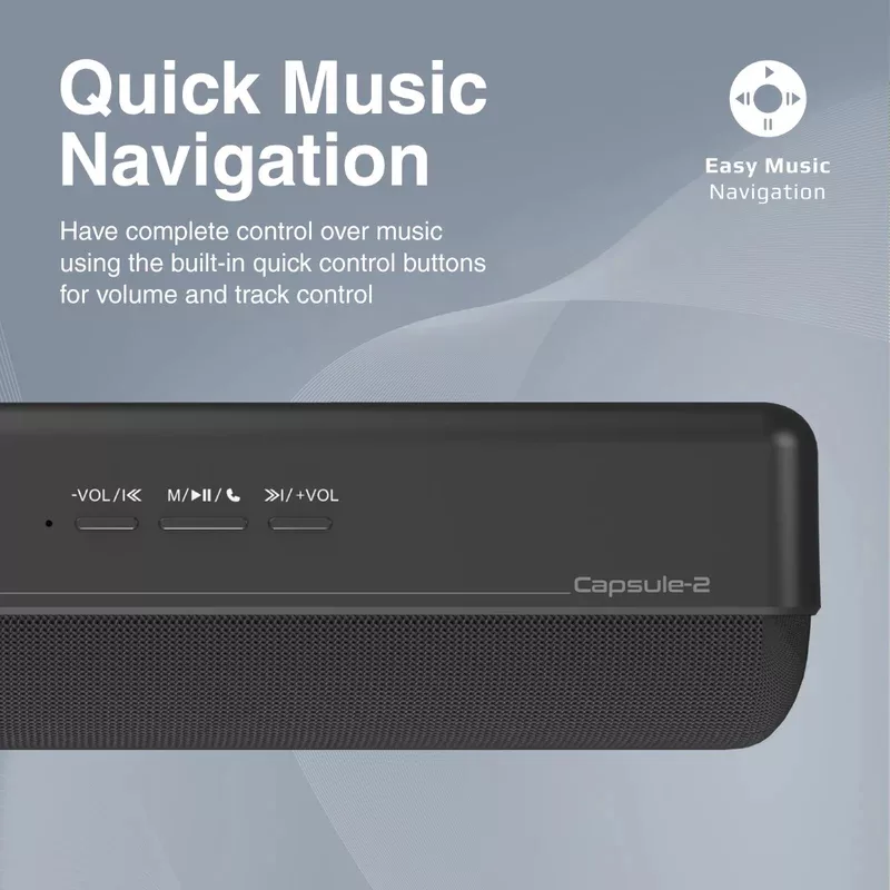 اسپیکر بلوتوثی قابل حمل پرومیت مدل CAPSULE-2.BLK