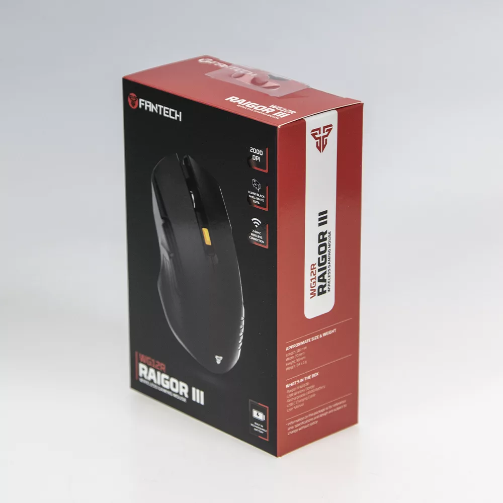 ماوس بی سیم گیمینگ فنتک مدل RAIGOR III WG12R
