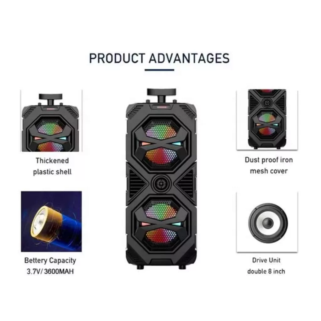 اسپیکر بلوتوثی قابل حمل مدل ZQS8212