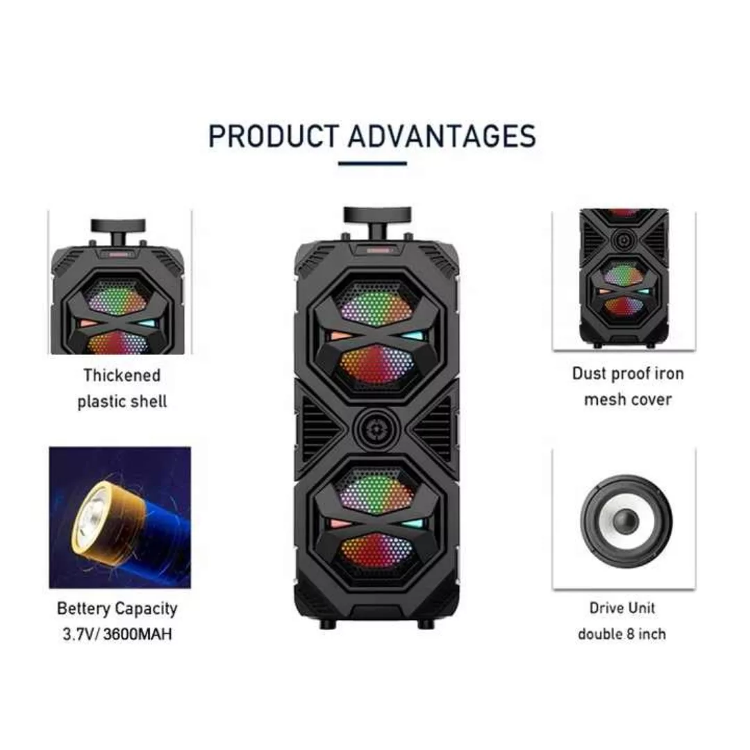 اسپیکر بلوتوثی قابل حمل مدل ZQS8212