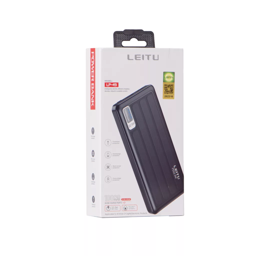 پاوربانک لیتو مدل LP-49 ظرفیت 10000 میلی آمپر ساعت