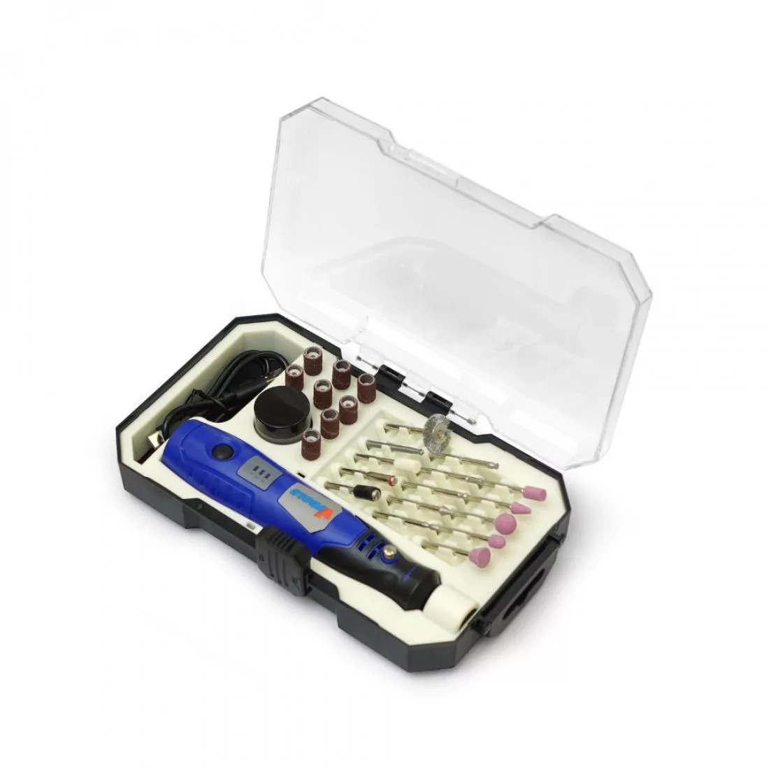 فرز مینیاتوری شارژی وی تولز مدل VT1212 مجموعه 43 عددی