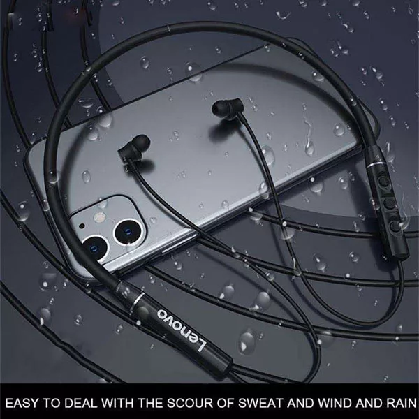 هندزفری بلوتوثی لنوو مدل QE03 Neckband Bluetooth Earphone