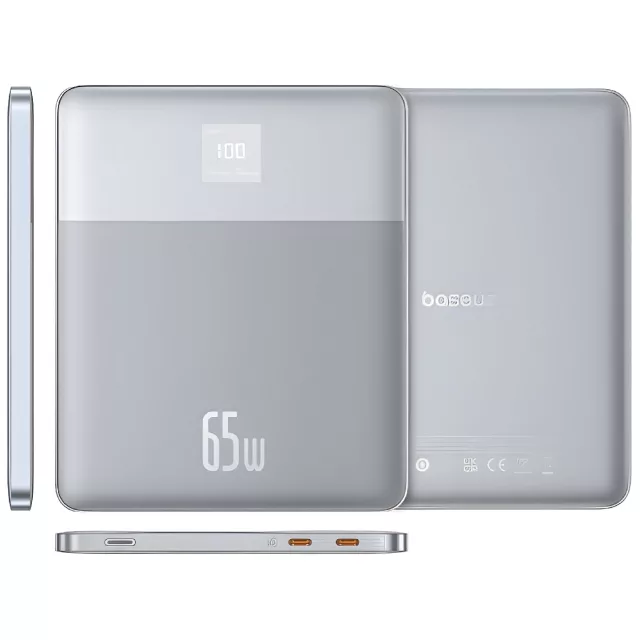 پاوربانک باسئوس مدل BLADE2 65W ظرفیت 12000 میلی آمپر ساعت