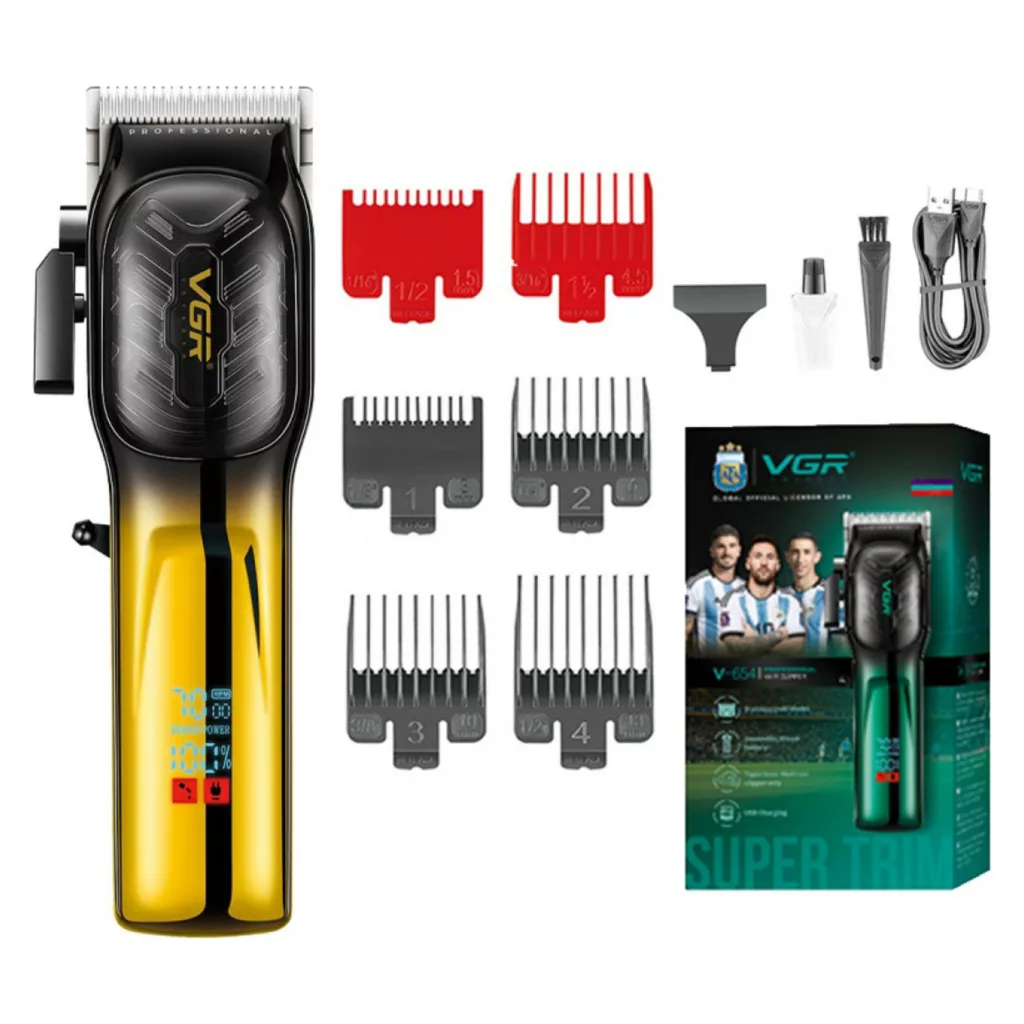 ماشین اصلاح موی سر و صورت شارژی وی جی ار مدل V-654