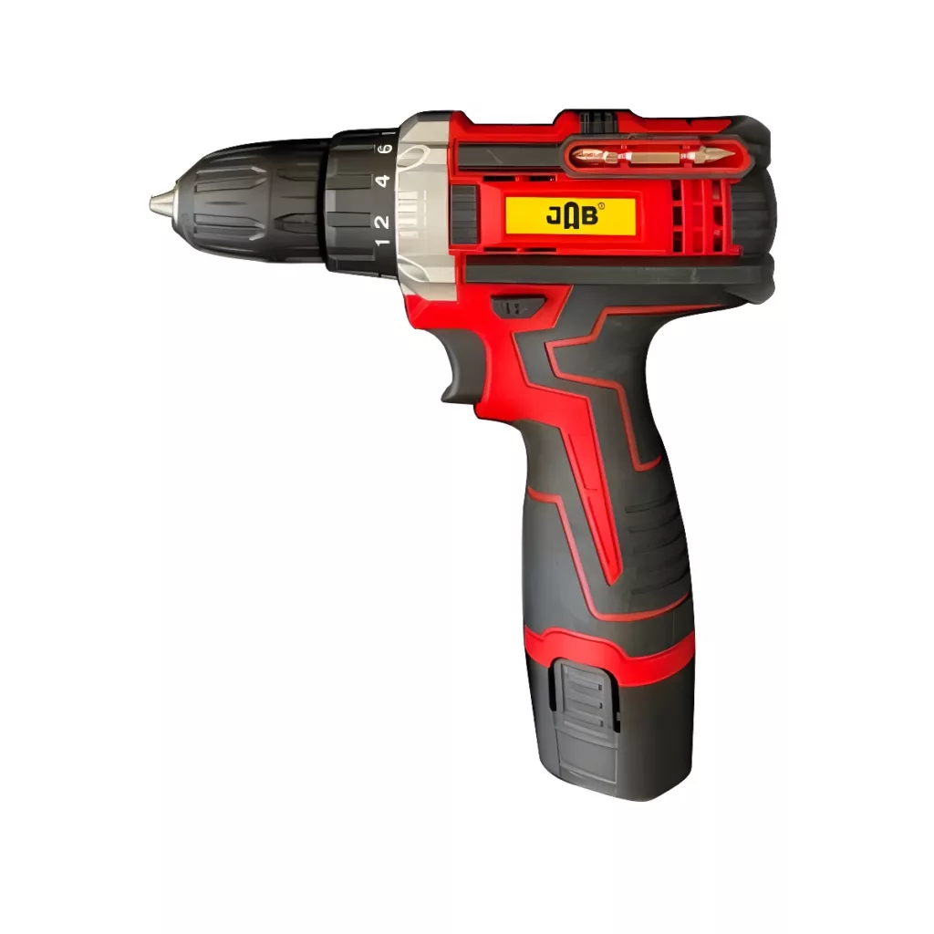 دریل پیچ گوشتی شارژی جاب مدل JB-4090 RD مجموعه 40 عددی