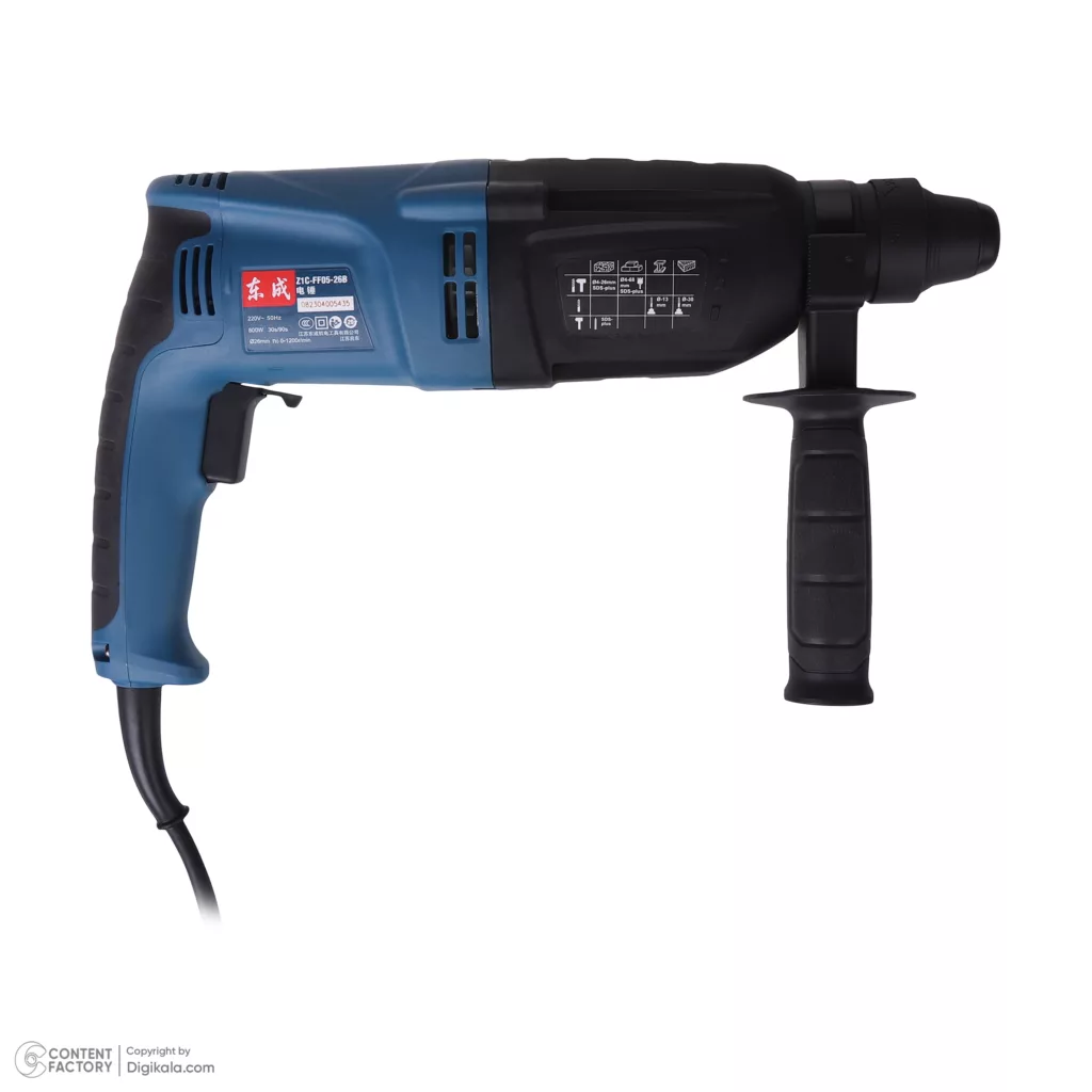 دریل بتن کن چهار شیار 26 میلیمتر 800 وات دانگ چنگ مدل DZC05-26B-z1c-ff05-26b