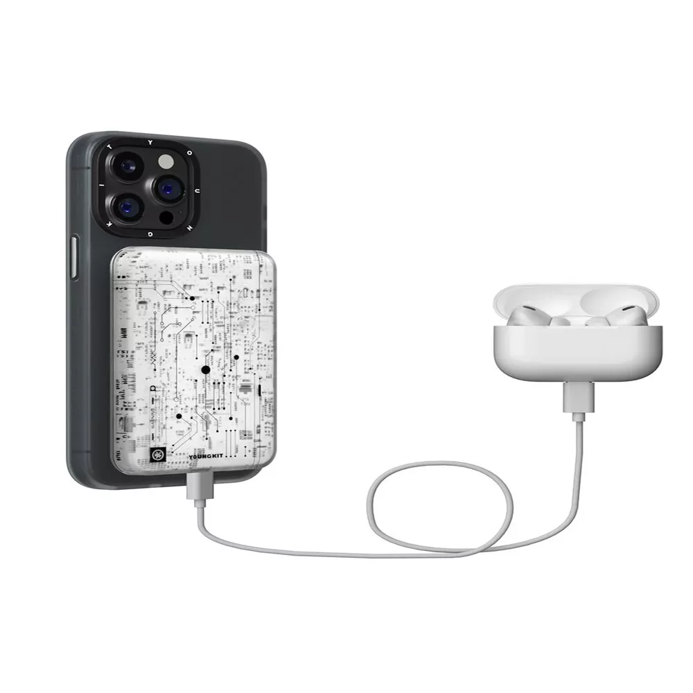 پاوربانک یانگ کیت مدل وایرلس ظرفیت 10000 میلی آمپر ساعت