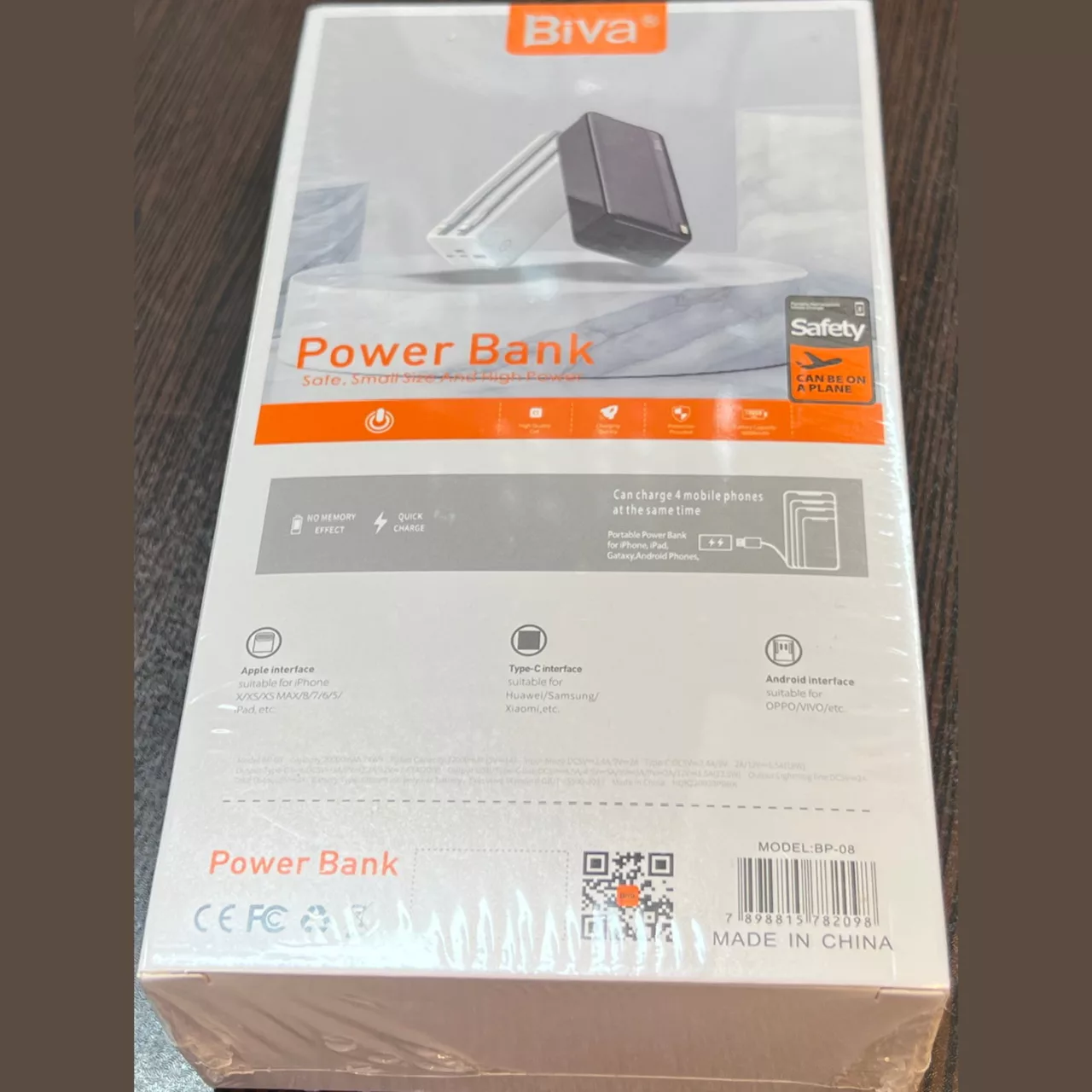 پاور بانک بیوا مدل Biva BP-05 ظرفیت 20000 میلی آمپر ساعت