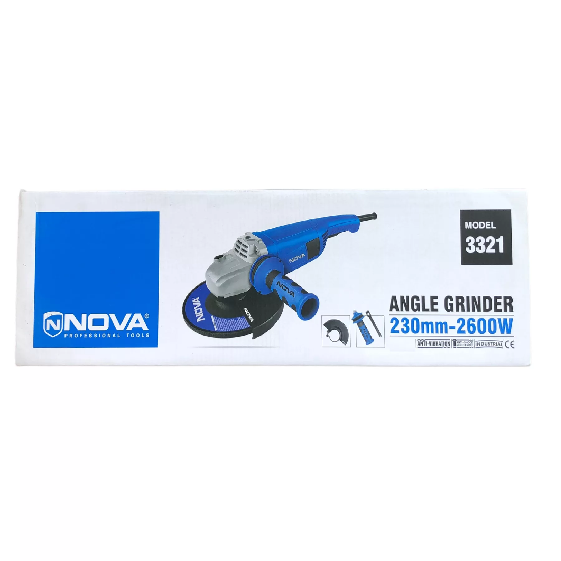 فرز 230 میلیمتری 2600 وات نووا مدل سنگبری حرفه ای کد 3321