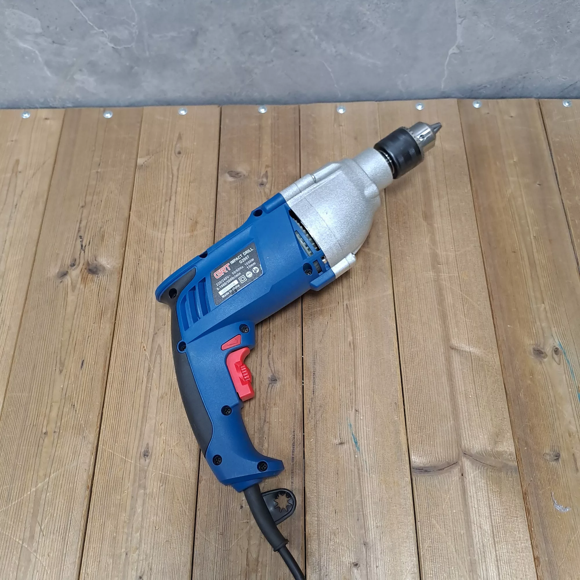 دریل چکشی صنعتی گیربکسی جی آر تی مدل 1050W