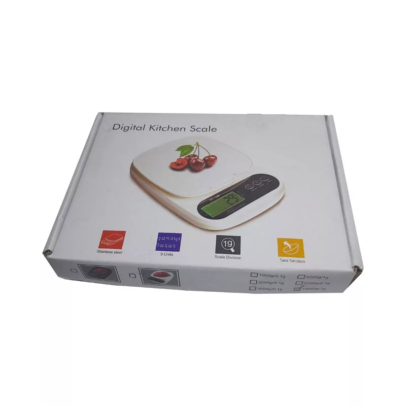 ترازو آشپزخانه دیجیتال مدل HC-188  حداکثر ظرفیت قابل اندازه‌گیری 10 کیلوگرم با دقت اندازه‌گیری 1 گرم
