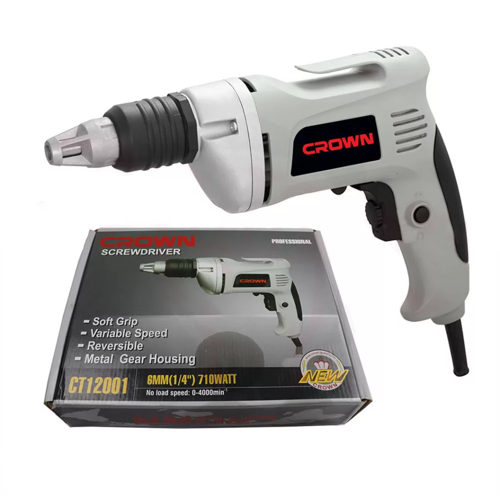 دریل پیچ گوشتی برقی کرون مدل CT12001