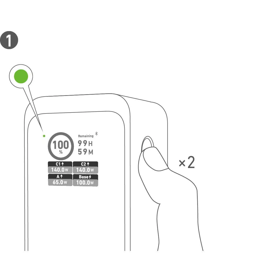 پاوربانک انکر مدل A1340 ظرفیت 27650 میلی آمپر ساعت