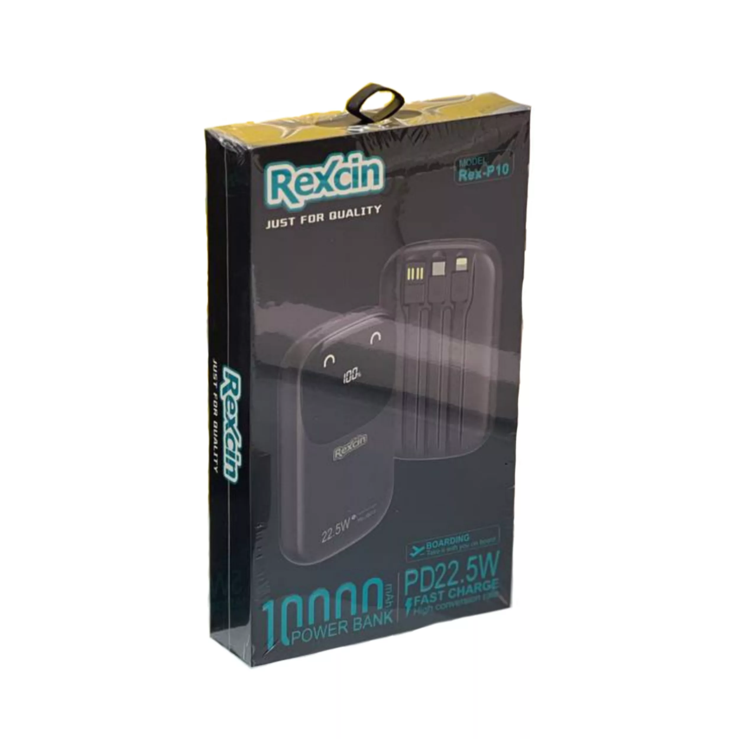 پاوربانک رکسین مدل rex-P10 ظرفیت 10000 میلی آمپرساعت