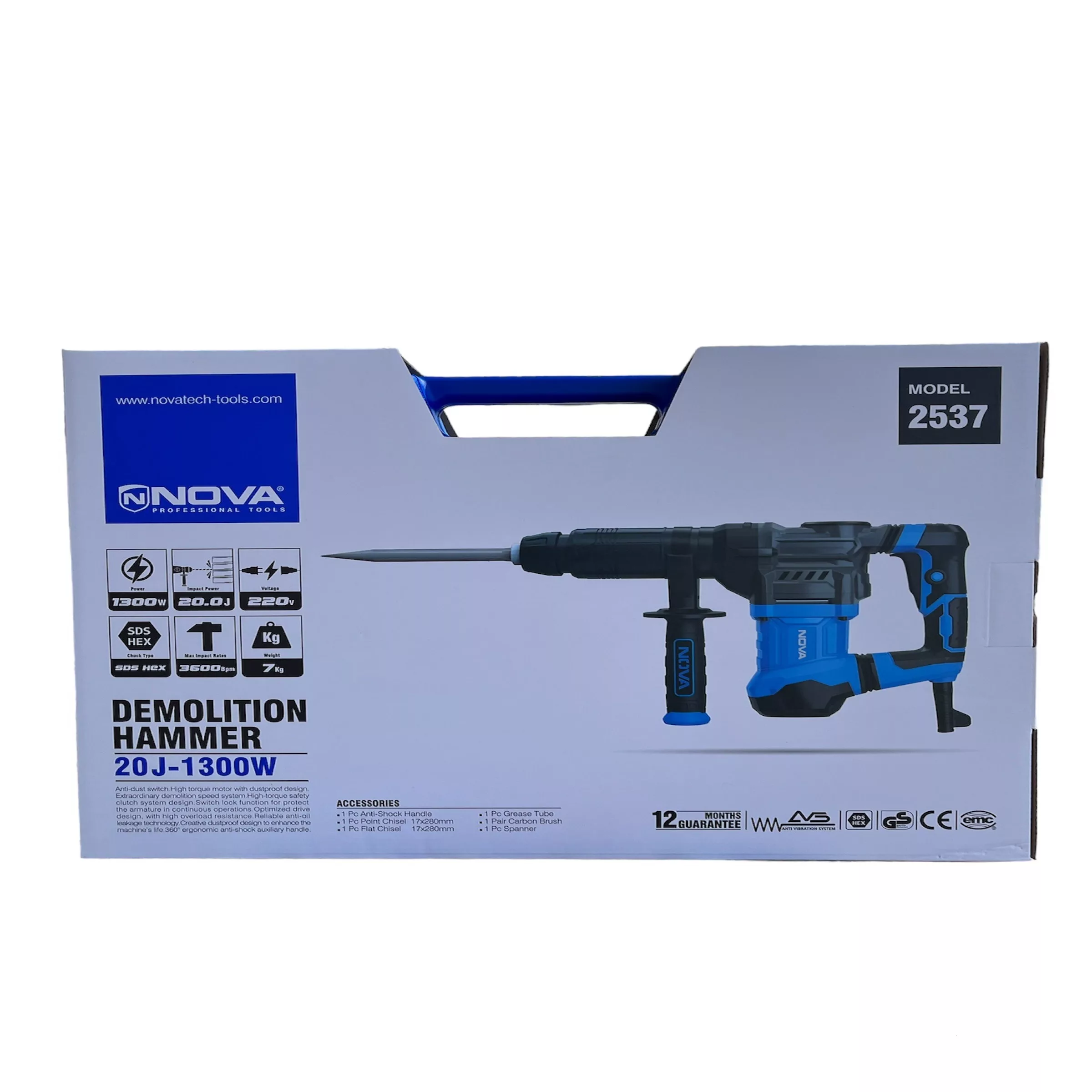 چکش تخریب نووا مدل 2537