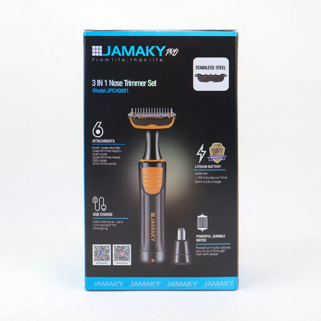 ست ماشین اصلاح موی صورت و بدن شارژی جاماکی مدل JPC40001