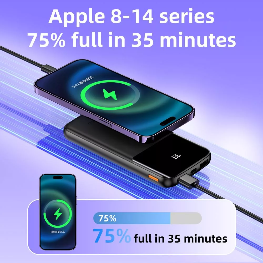 پاوربانک ترانیو مدل T-D08 ظرفیت 10000 میلی آمپر ساعت