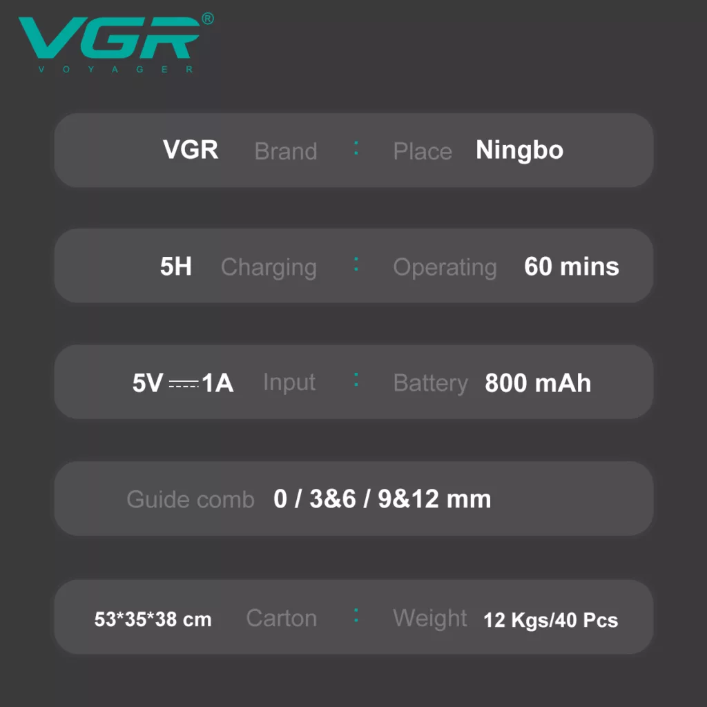 ماشین اصلاح موی سر کودک وی جی ار مدل 153