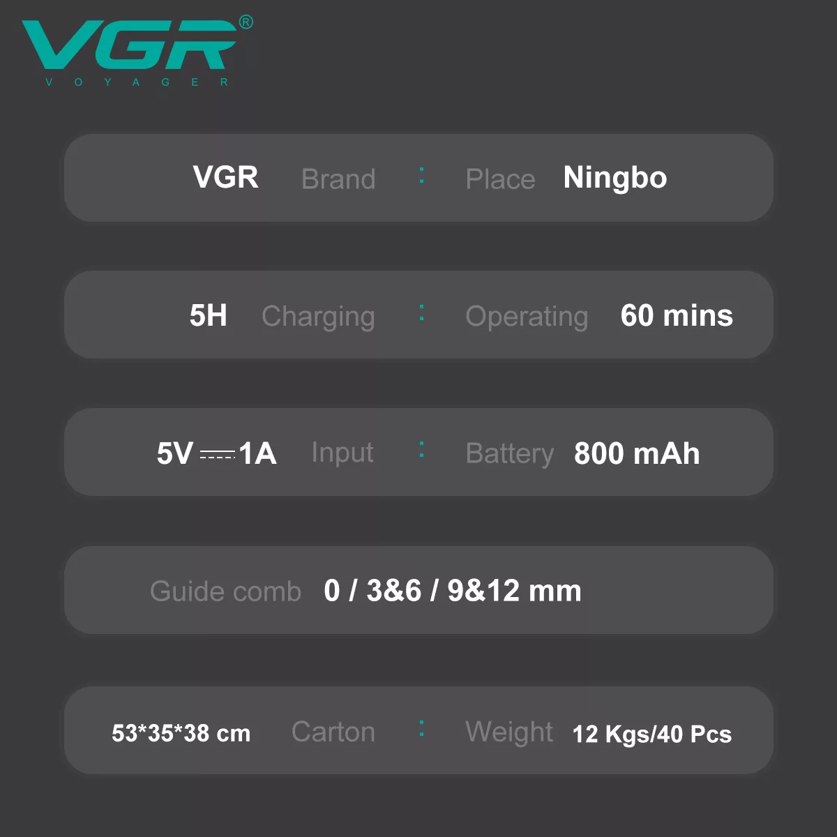 ماشین اصلاح موی سر کودک وی جی ار مدل 153