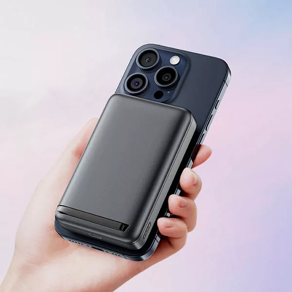 پاوربانک وایرلس ایس فست مدل M11 مگنتی ظرفیت 10000 میلی‌آمپر ساعت