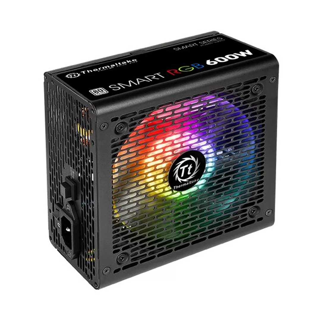 منبع تغذیه کامپیوتر ترمالتیک مدل SMART RGB 600W