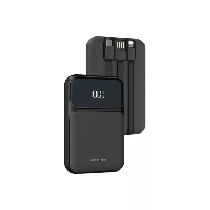 پاوربانک قابل حمل گرین لاین مدل INTEGRATED GL-PB36 ظرفیت 10000 میلی آمپر ساعت