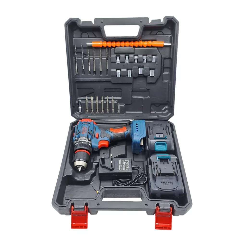 مجموعه 28 عددی دریل پیچ گوشتی شارژی صنعتی باس مدل براشلس کد 88VF