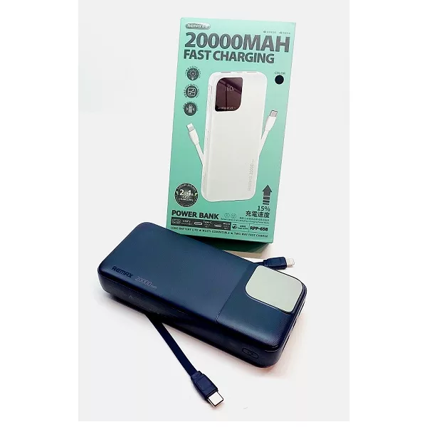 پاور بانک ریمکس مدل RPP-658 ظرفیت 20000 میلی آمپر ساعت