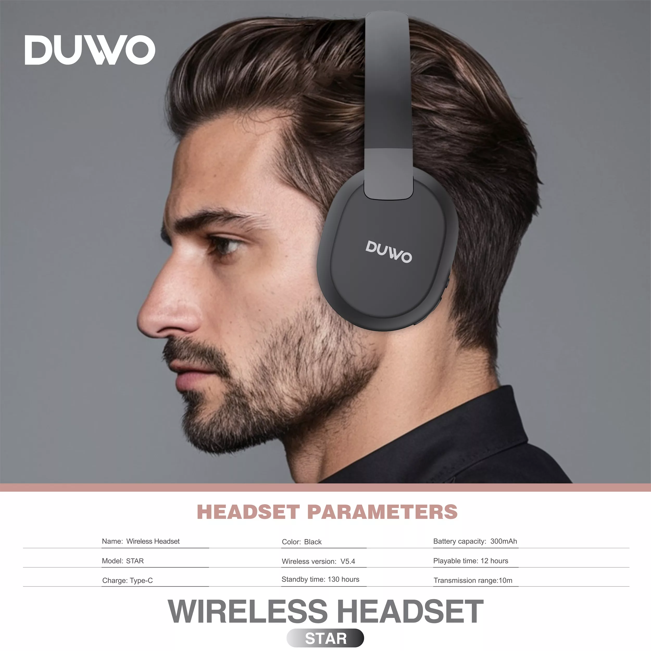 هدفون بلوتوثی داوو مدل STAR