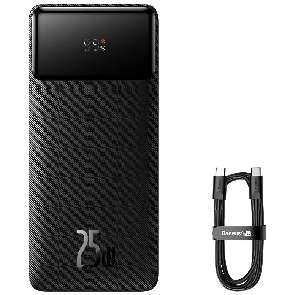 پاوربانک باسئوس مدل Bipow Digital Display 25W PPBD020301 ظرفیت 20000 میلی آمپر ساعت