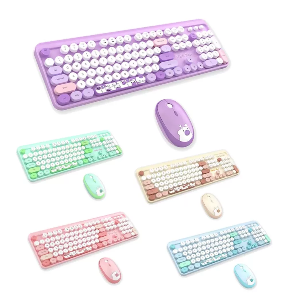 کیبورد و ماوس بی سیم گیزر مدل Hello Bear