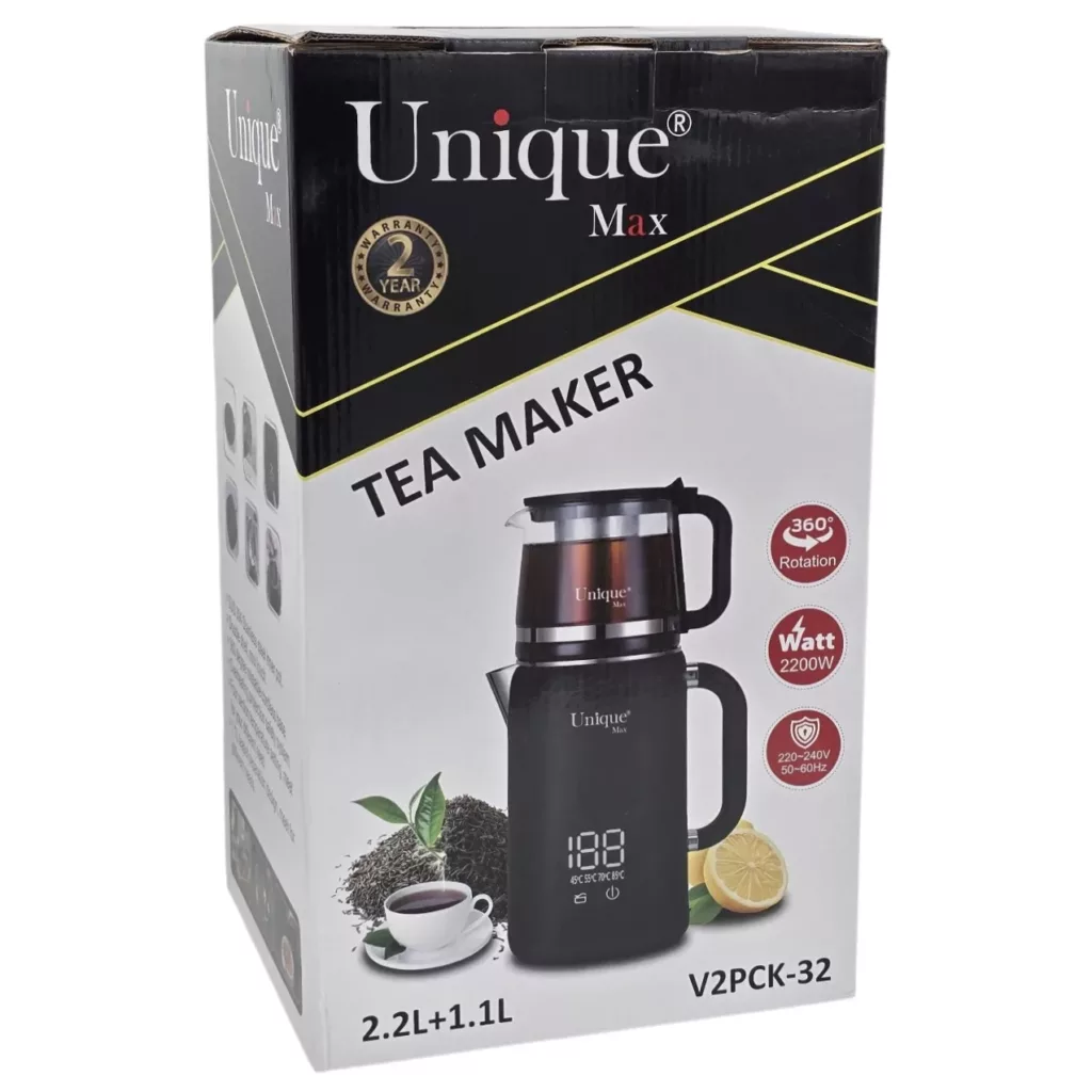 چای ساز روی هم یونیک مکس مدل V2PCK-32