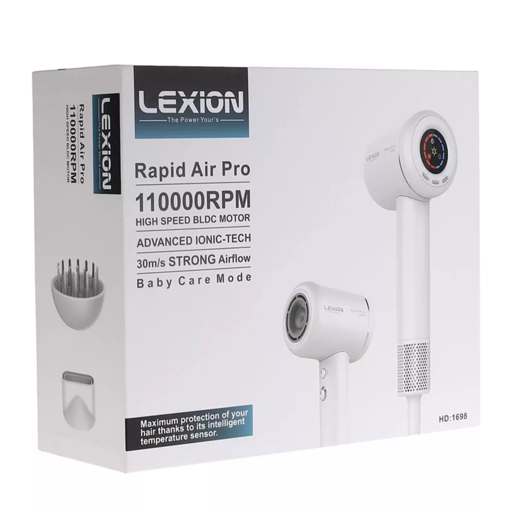 سشوار حرفه ای لکسیون مدل Rapid Air Pro HD:1698