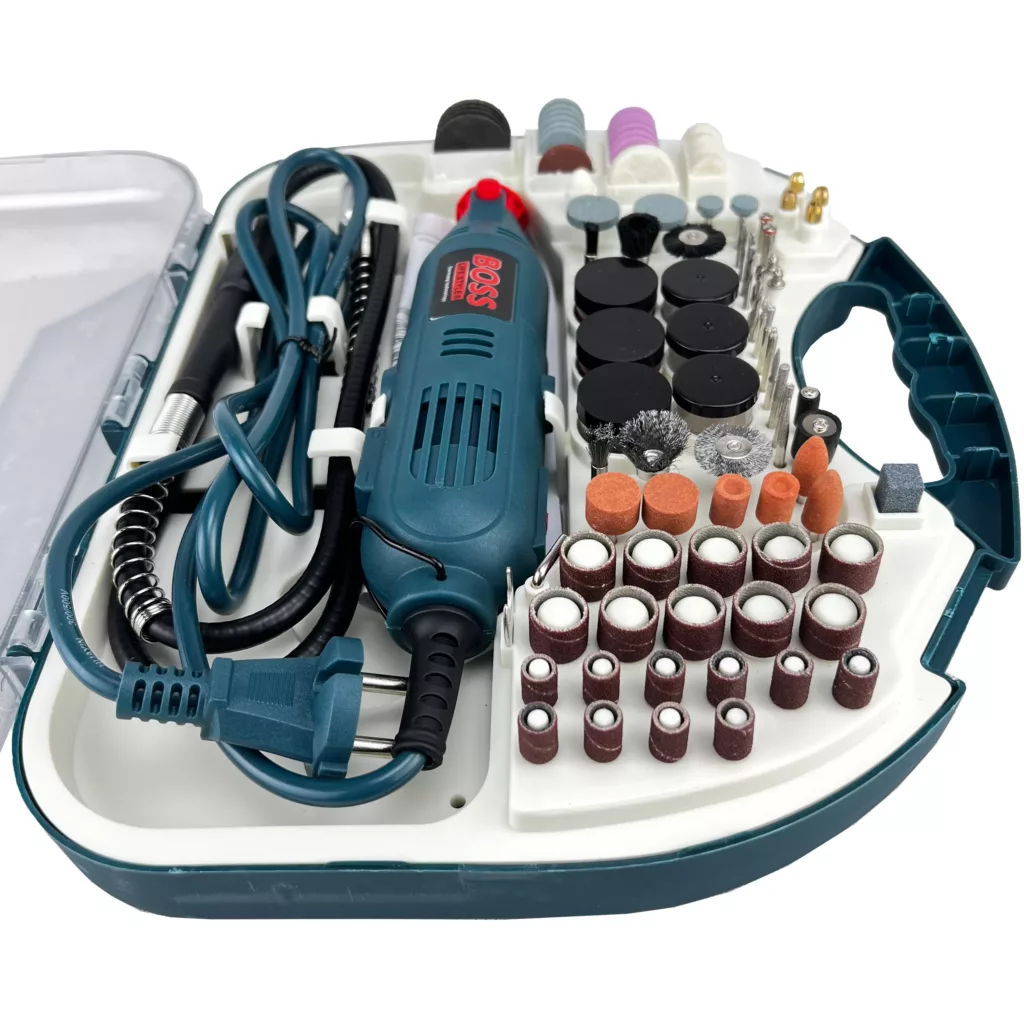 فرز انگشتی مینیاتوری و حکاکی باس مدل DIE-GRINDER مجموعه 200 عددی