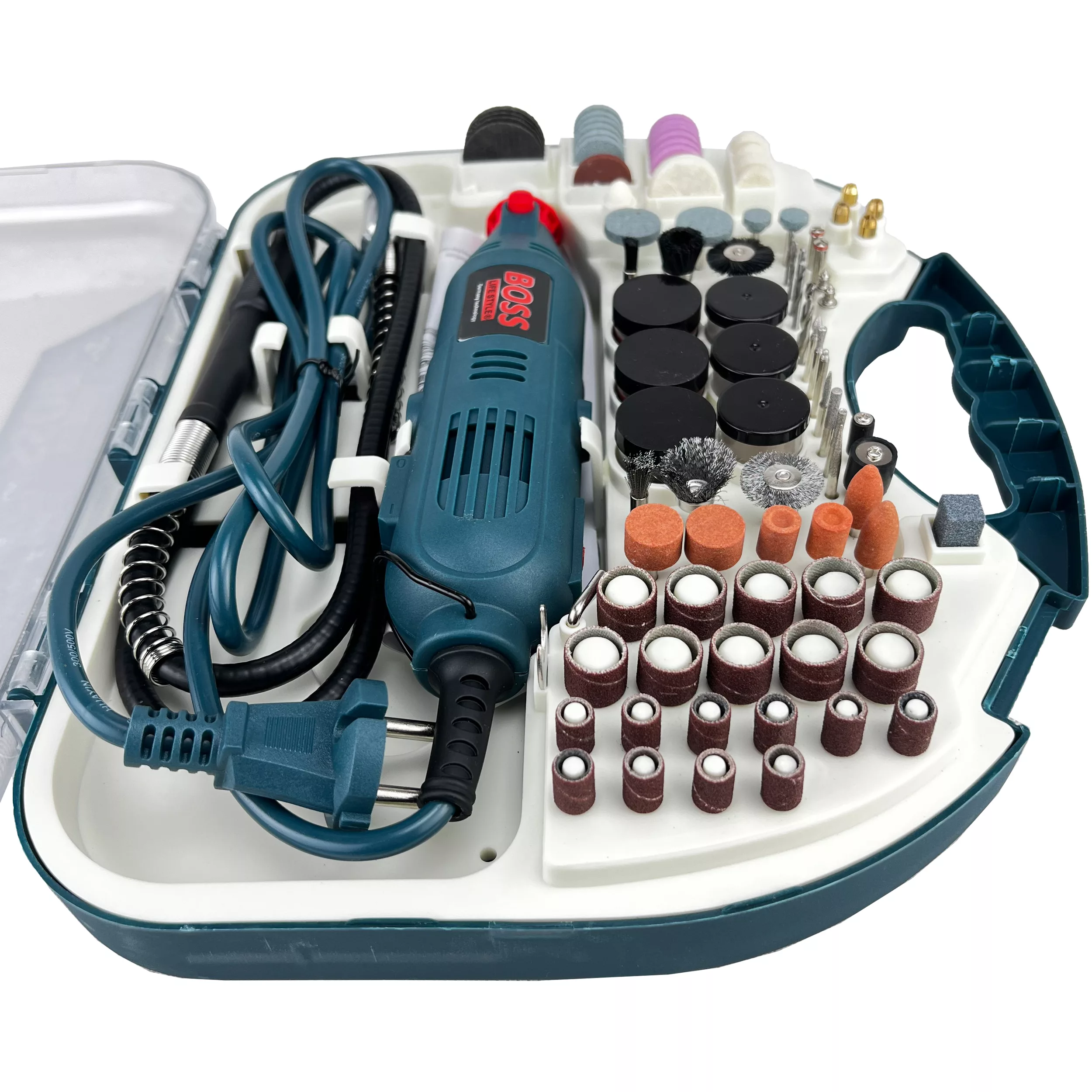 فرز انگشتی مینیاتوری و حکاکی باس مدل DIE-GRINDER مجموعه 200 عددی