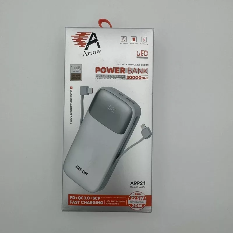 پاوربانک ارو  مدل ARP21 ظرفیت  20000 میلی آمپر ساعت