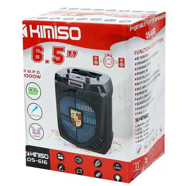 اسپیکر بلوتوثی قابل حمل کیمیسو مدل QS-616