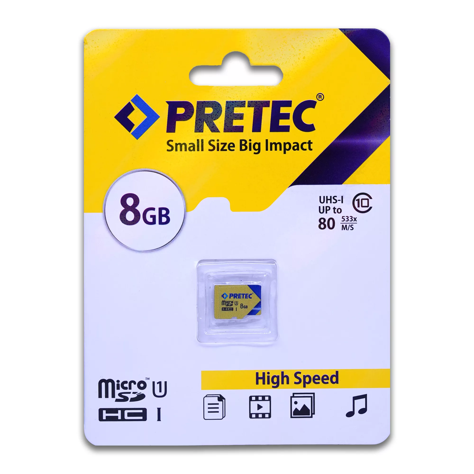 کارت حافظه microSDXC پرتک مدل small کلاس 10 استاندارد UHS-I U1 سرعت 80MBps ظرفیت 8 گیگابایت کارت حافظه microSDXC پرتک مدل small کلاس 10 استاندارد UHS-I U1 سرعت 80MBps ظرفیت 8 گیگابایت
