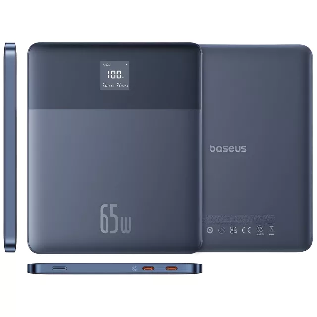 پاوربانک باسئوس مدل BLADE2 65W ظرفیت 12000 میلی آمپر ساعت