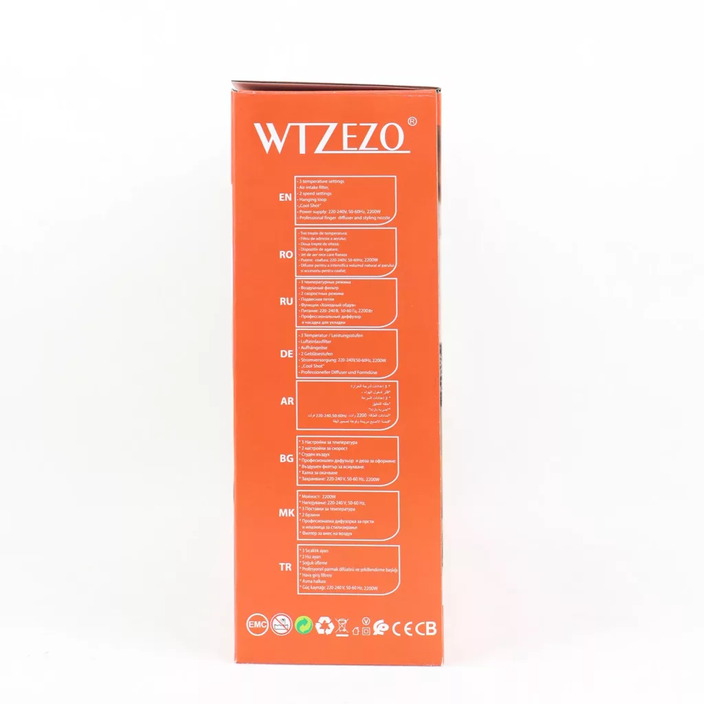 سشوار حرفه ای 2200 وات ویتزو مدل  WT - 920