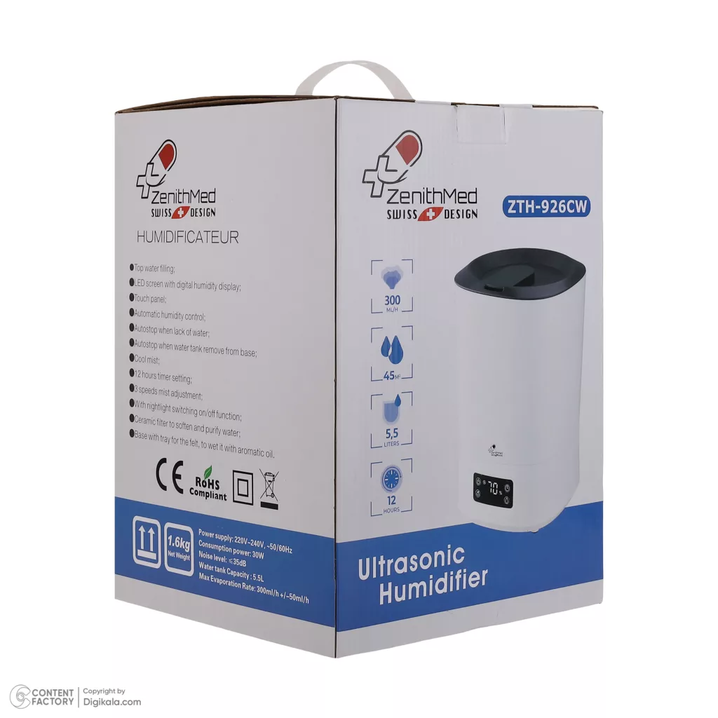 دستگاه بخور و رطوبت ساز سرد زنیتمد مدل ZTH-926CW