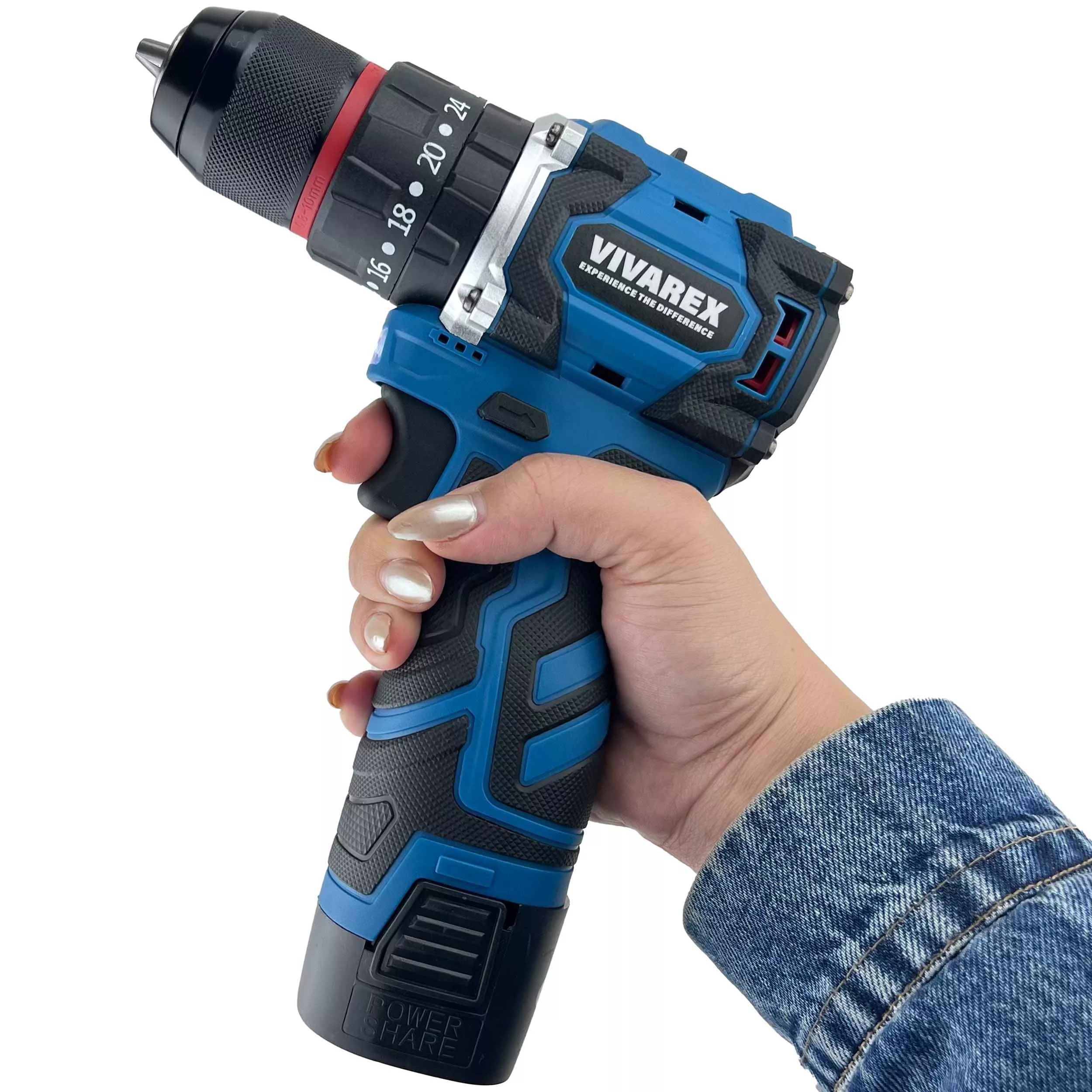 دریل چکشی براشلس ویوارکس مدل VR1682H-BL-BLUE